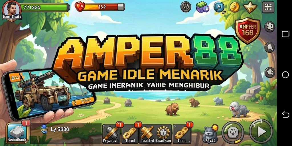 Gambaran gameplay AMPER88 yang adiktif dan menyenangkan.