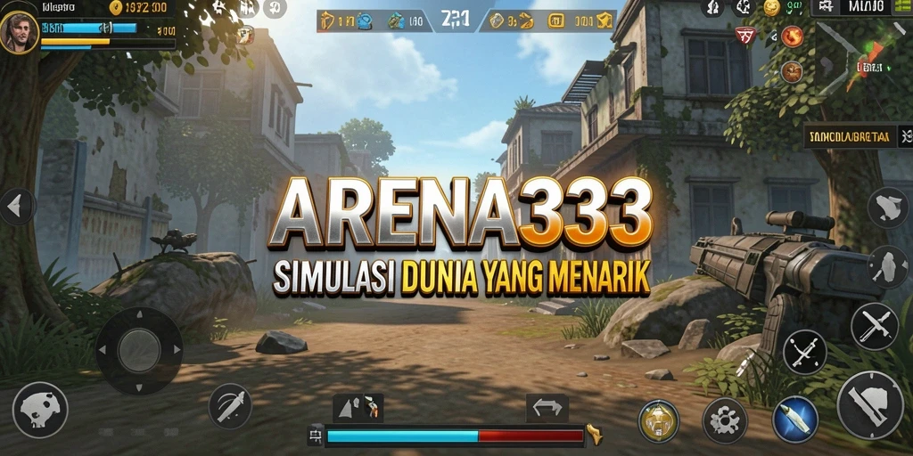 Tampilan menarik dari gameplay simulasi di ARENA333.