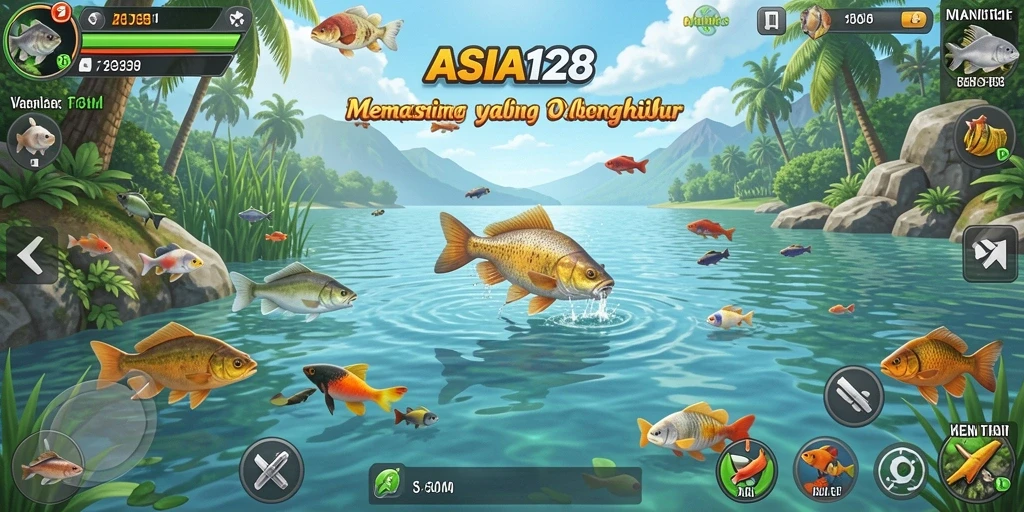 Tangkapan ikan yang hebat dalam gameplay ASIA128.