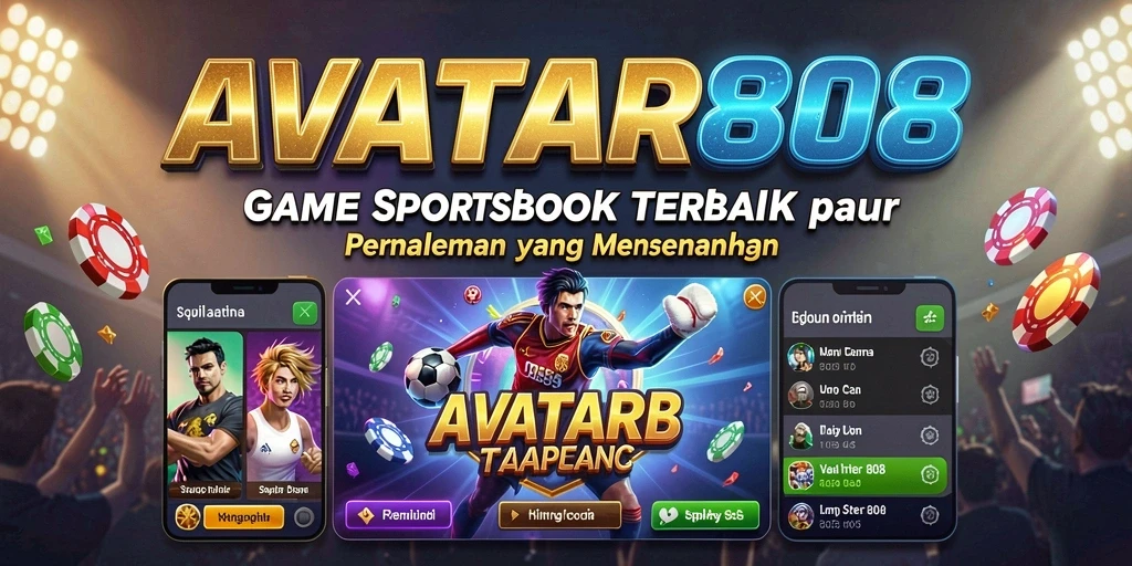 Screenshot utama AVATAR808 menampilkan antarmuka taruhan yang intuitif dan menarik.