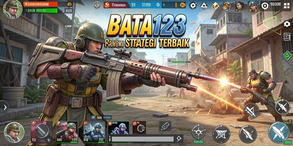 Tampak aksi seru dalam permainan strategi BATA123.