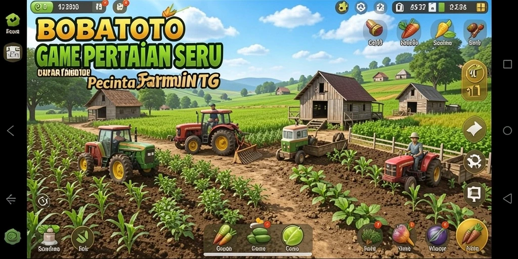 Screenshot BOBATOTO menampilkan pengalaman bertani yang menarik dan interaktif.