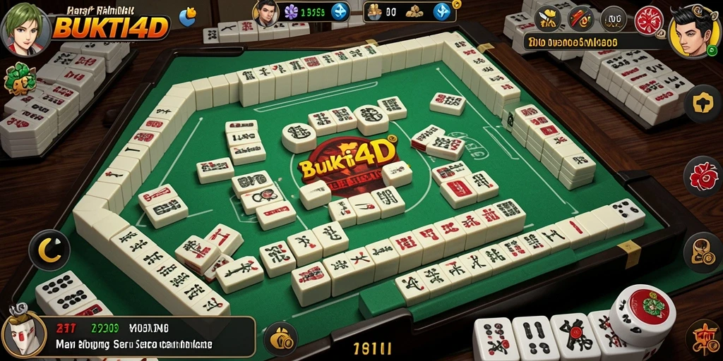 Tampilan gameplay BUKTI4D yang menampilkan serunya permainan Mahjong.