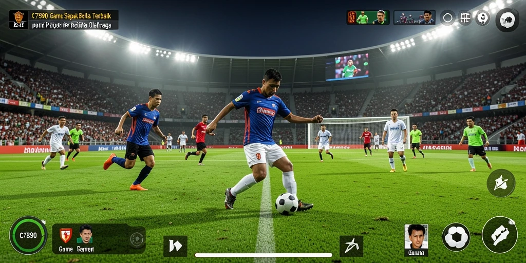 Gameplay intens dari C7890 dengan aksi sepak bola seru.