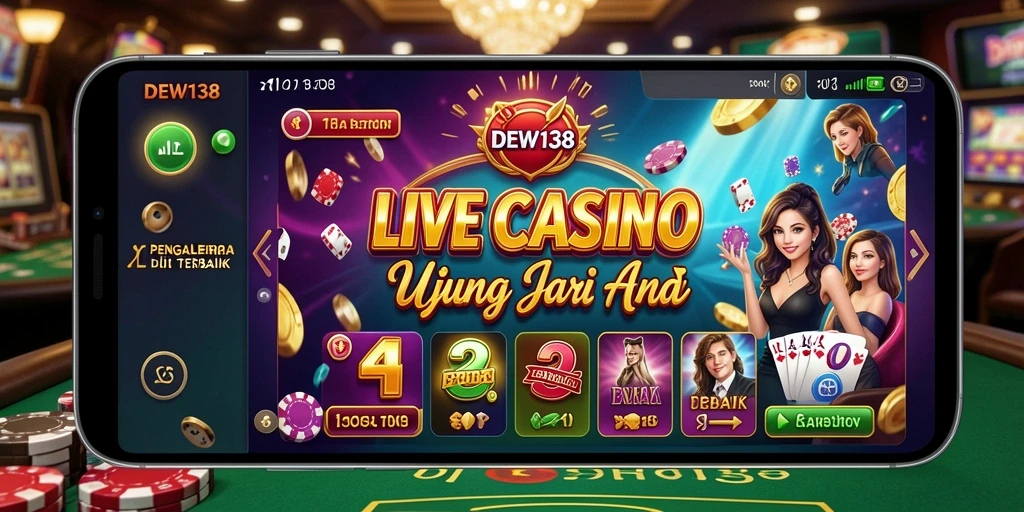 Screenshot gameplay DEWI138 menampilkan suasana kasino langsung.