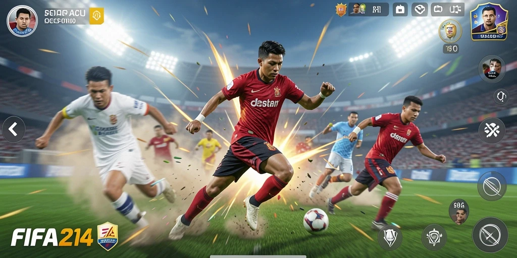 Tampilan gameplay FIFA234 yang seru dan dinamis.