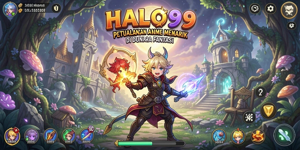 Gameplay menarik di HALO99 dengan karakter Anime yang keren.