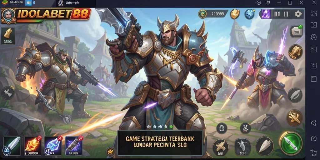 Screenshot gameplay <strong>IDOLABET88</strong> menampilkan aksi strategi yang mendebarkan.