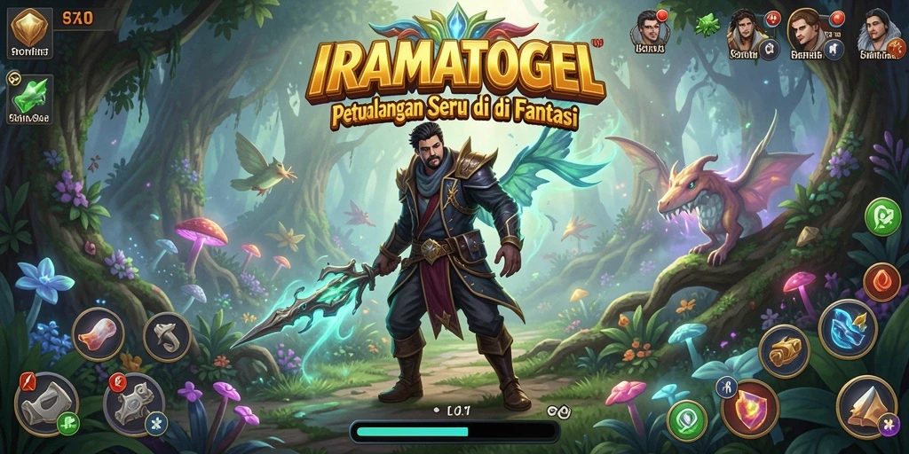 Tampilan gameplay seru di dunia petualangan IRAMATOGEL.