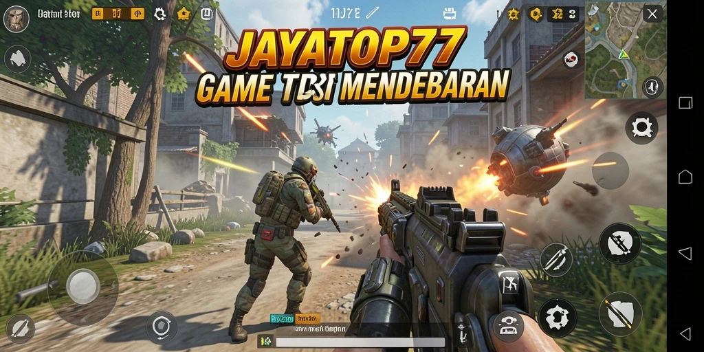 Tampilan gameplay seru dalam JAYATOP77 dengan aksi menegangkan.