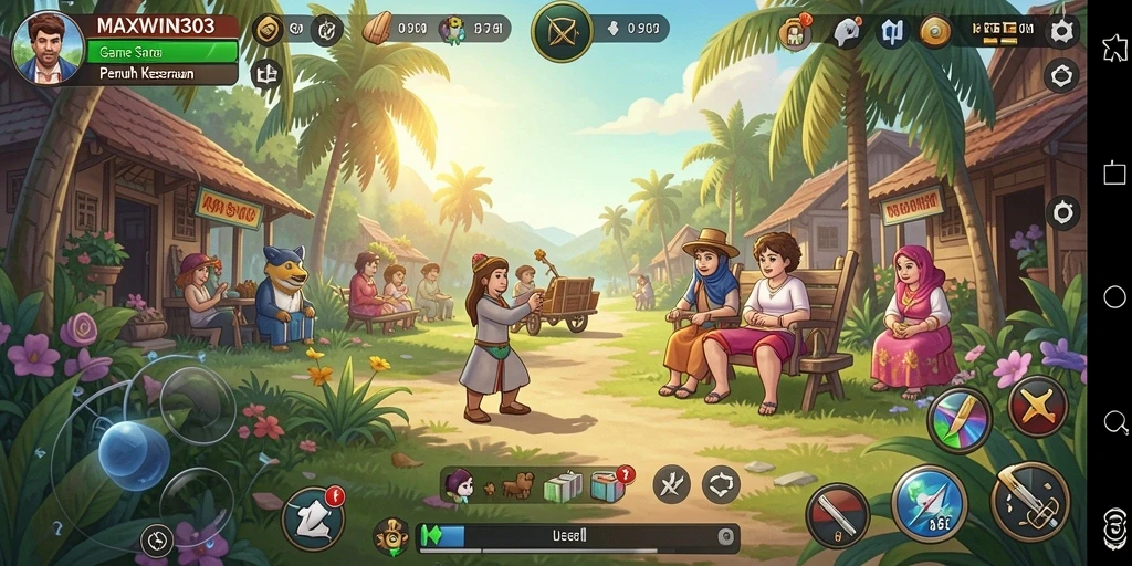 Screenshot MAXWIN303 menampilkan gameplay santai yang seru dan menarik.