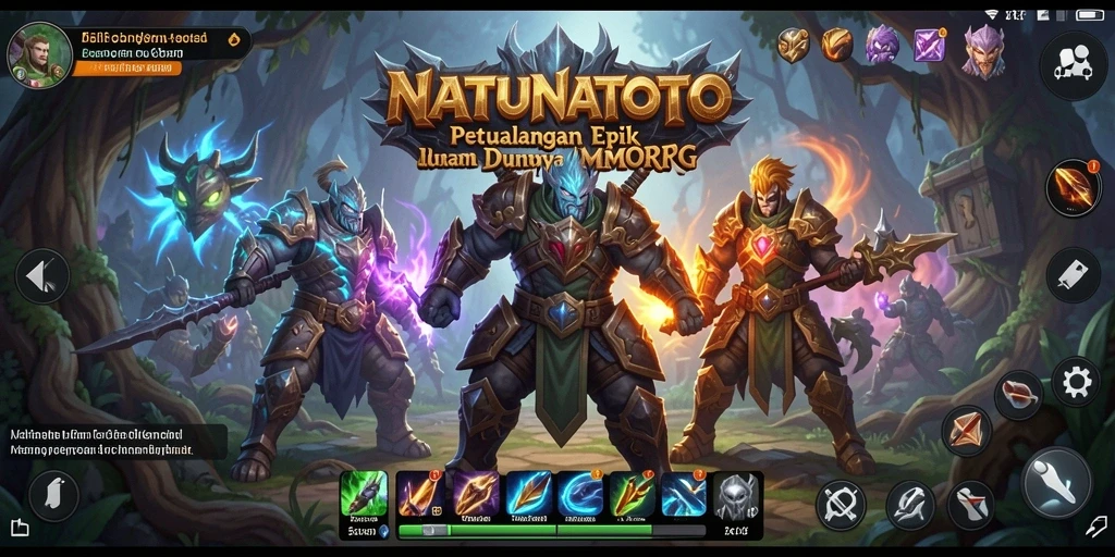 Tangkapan layar utama memperlihatkan aksi seru dalam <strong>NATUNATOTO</strong>.