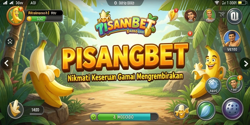 Tangkapan layar utama PISANGBET menunjukkan gameplay yang ceria dan menghibur.