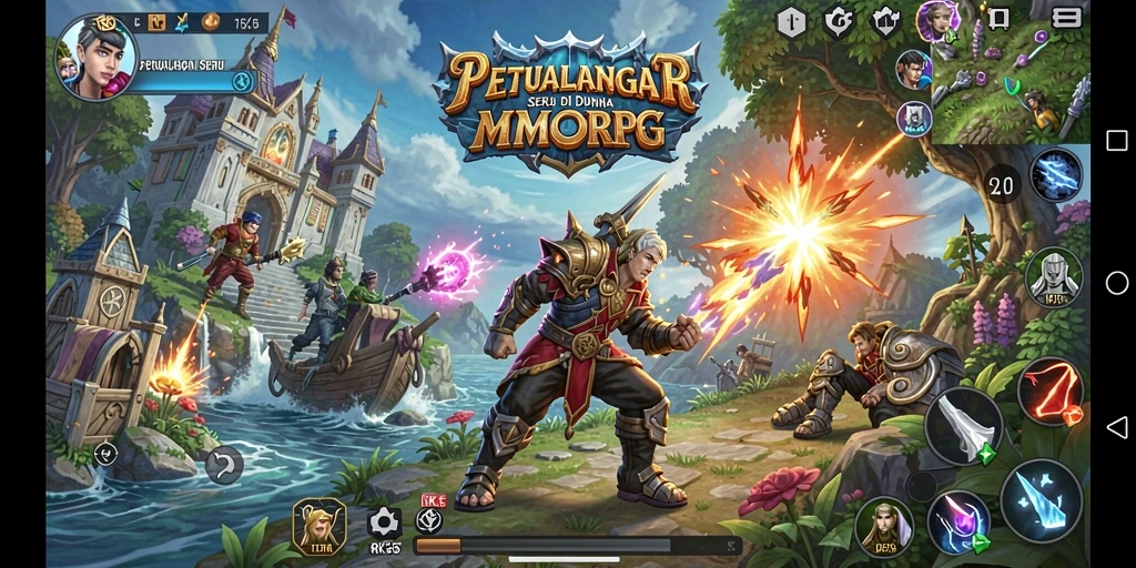 Gameplay menakjubkan RK55 dengan pemandangan yang menawan.