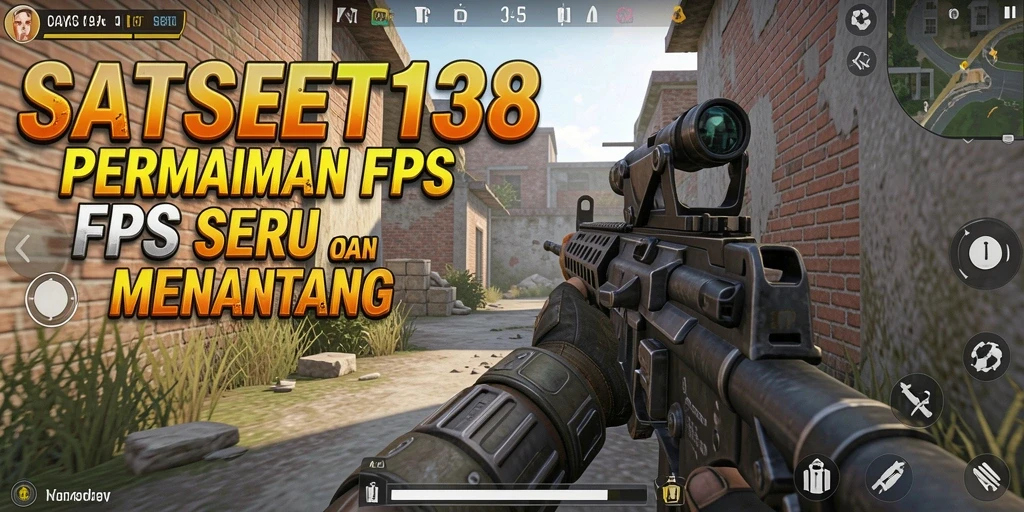 Tampilan gameplay menegangkan dalam SATSET138 dengan aksi FPS yang seru.