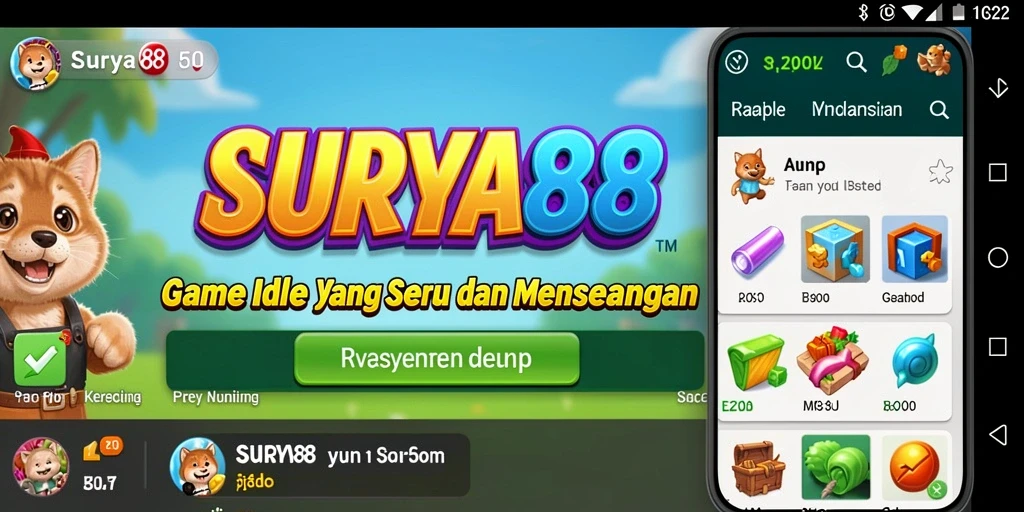 Gameplay menawan dari SURYA88 yang menyenangkan dan santai.