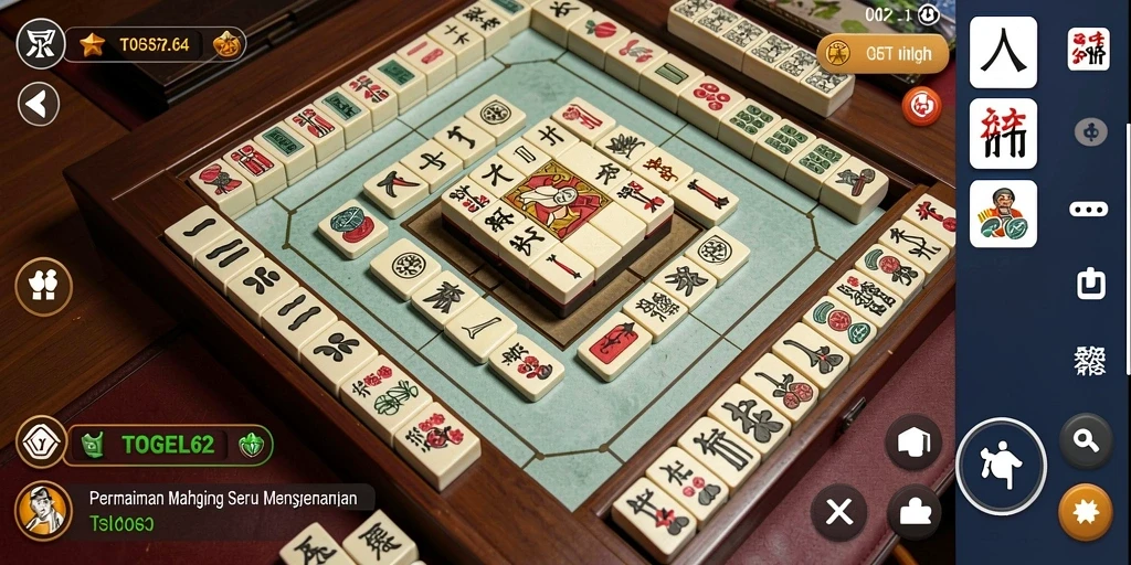 Gameplay seru dan menantang dari TOGEL62 dengan Mahjong.