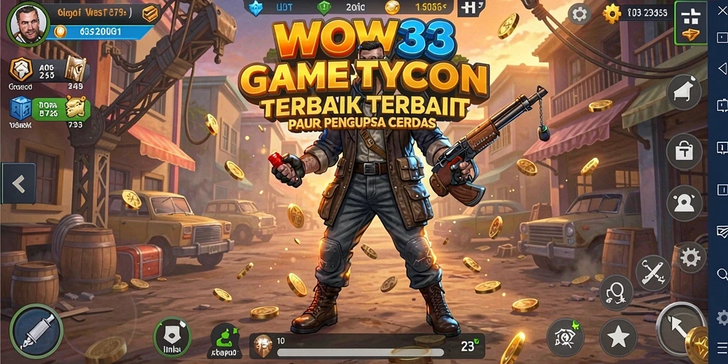 Gameplay WOW33 menampilkan strategi bisnis yang seru dan mendalam.
