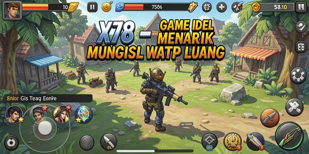 Tampilan menarik dari gameplay X78 yang membuat ketagihan.